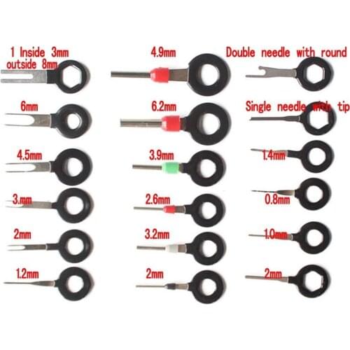 18Pcs/set Terminal Removal Tools Car Electrical Wiring Crimp Connector Pin Extractor Kit for Car Plug Repair Tool