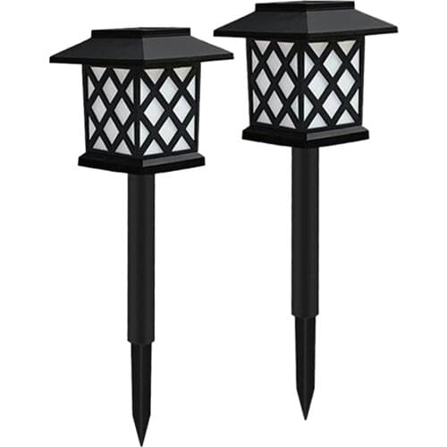 Set of 2 Solar Powered Garden Lights, LED Solar Yard Lighting for Landscape,Lawn, Patio, Walkway, Driveway Decoration Lighting