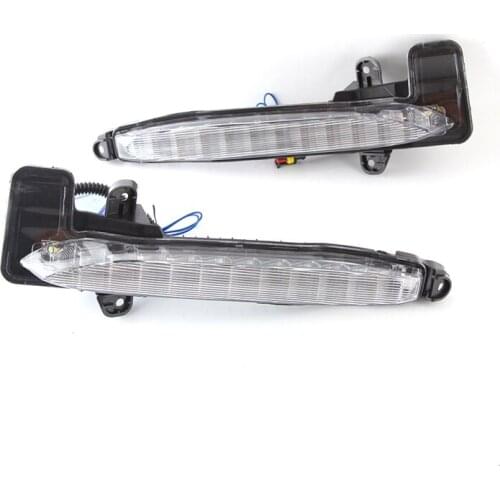 Pair LED Clear Lens Daytime Running Light Fog Accent Light Switch Back for Corolla SE XSE 2020-2021 Car Accessories