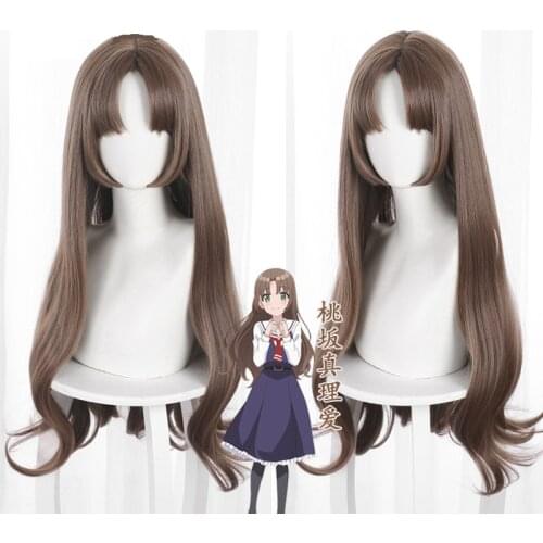Osananajimi ga Zettai ni Makenai Love Comedy Momosaka Maria Cosplay Wig Long Slightly Curly Wig Cosplay Props