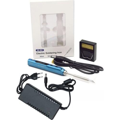 SQ001 Mini Smart Portable adjustable temperature 65W soldering station electric soldering iron welding tool with DC power