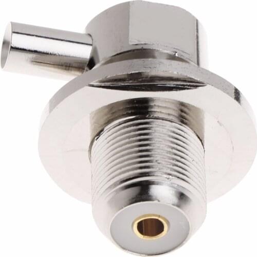 SO239 UHF Female Right Angle RF Connector For RG58 RG142 LMR195 Coaxial Cable