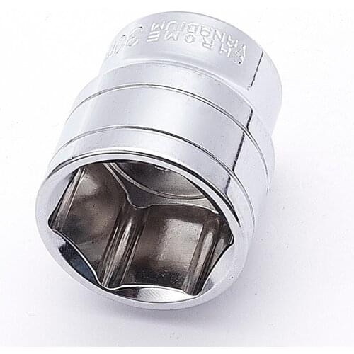 Utoolmart 1/2 Drive 6 Point Axle Nut Hex Socket Chrome-vanadium Steel 38/42mm Length 25mm/ 27mm/ 28mm/ 30mm Hexagonal Sleeve