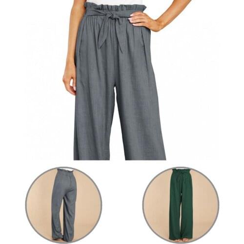 All Match Terrific Solid Color Sports Pants Comfy Pants Mid Waist for Daily Wear