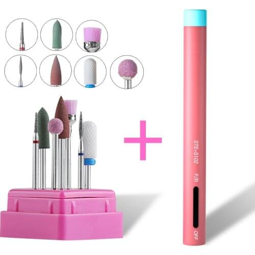 USB Charging Nail Drill Machine Set Remove Polish Nail Art Pen Pedicure 12000RPM Nail File Manicure Machine Nail Art Tools