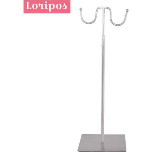 Stainless Steel Bag Display Stand Handbag Window Display Racks Cap Hag Wig Rack Bag Display Holder Metal Handbag Hanger Stand