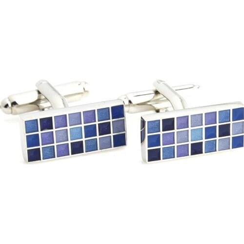 YH-055 Best Selling Purple,Pink,Black and Blue Enamel Cufflinks - Factory Direct Wholesale