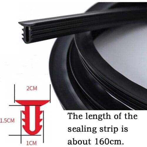 1.6M Sound Seal Strip Car Dashboard Sealing Rubber for VW Golf 4 7 5 MK4 Peugeot 206 207 208 508 Touareg Tiguan 2017 Jetta MK6