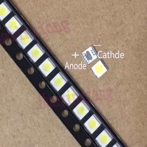 100pcs/Lot Seoul SMD LED 3528 2835 3V 1W Cold White 100LM High Power For LCD/TV Backlight