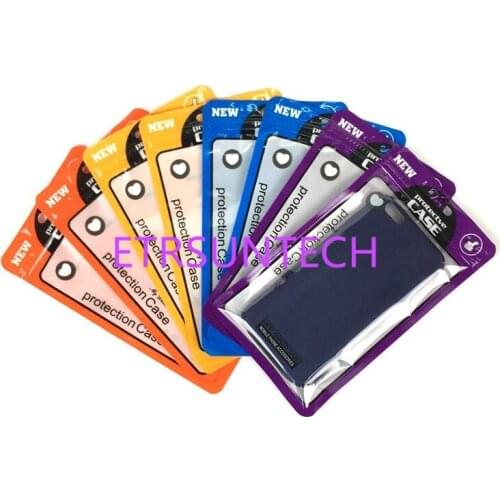 1000Pcs/ Lot 12*21cm 4 colors Plastic Cell Phone Case Bags Mobile Phone Shell Packaging Zipper Pack For iphone 7 plus wholesale