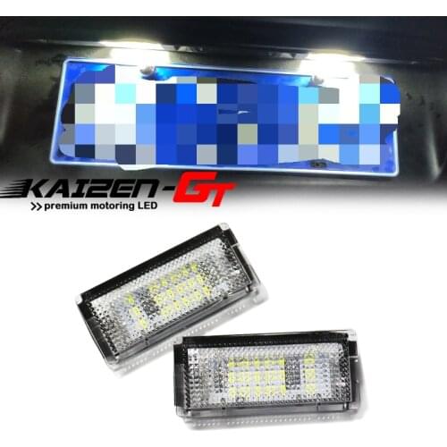 2Pcs 6500K 3528 SMD LED License Number Plate Lights White Canbus Error Free for BMW 3-series E46 1998-2005 3 4 5 Doors 12V