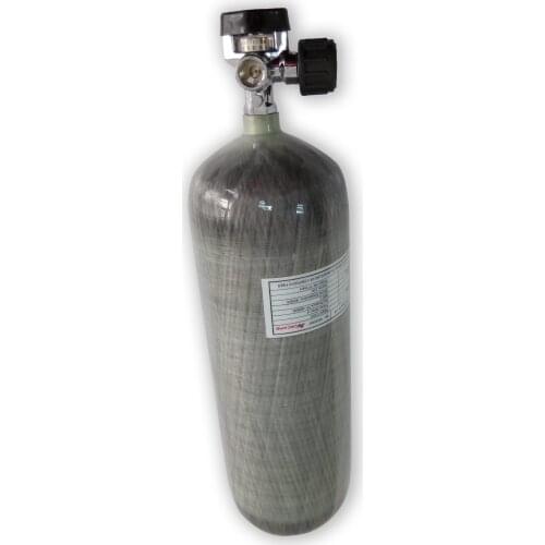 Acecare AC30921 9L Scuba Diving Equipment Compressed Air Carbon Fiber Tank Underwater Respirator Air Tank With Valve 4500psi