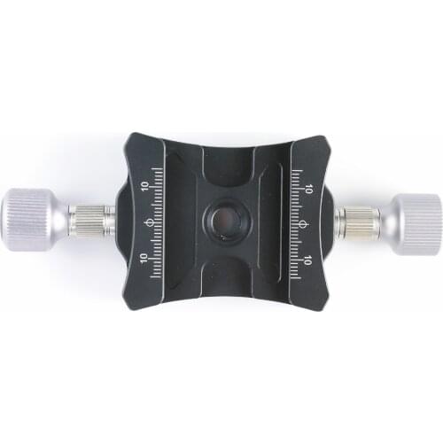 DDR-50 Double Camera Quick Release Clamp 3/8" Mounting Screw Compatible with Arca-Swiss standard QR plates