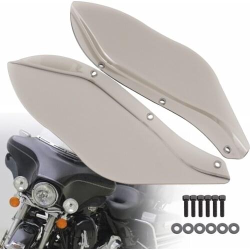 Motorcycle Wind Deflector Smoke Side Wing Windshield Fairing Air Deflector Kits For Harley Electra Glide Street Glide 1996-2013