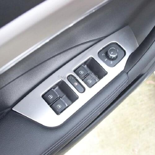 For Haval H7 H7L 2017-2019 Stainless Steel Car Window Glass Lifting Button Frame Armrest Panel Switch Cover Trim Inner Accessory