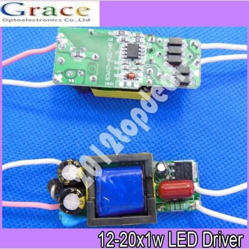 5pcs/lot 12-20X1W LED Constant Current Inside Driver for 12W 15W 18W 20W , Input 85-265V, Output 300mA High PF more than 95