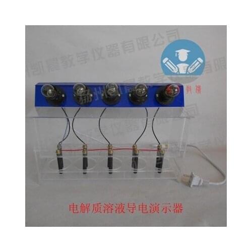 Electrolyte solutions conduct electricity demonstrator Chemistry experiment teaching apparatus free shipping