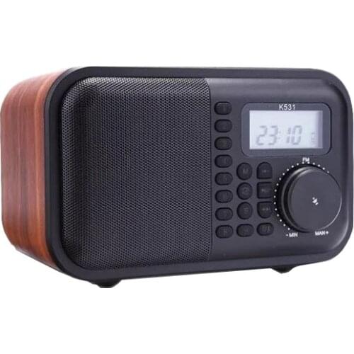 K531 Bluetooth small speaker retro wireless bluetooth small speaker portable mini stereo home outdoor wooden radio
