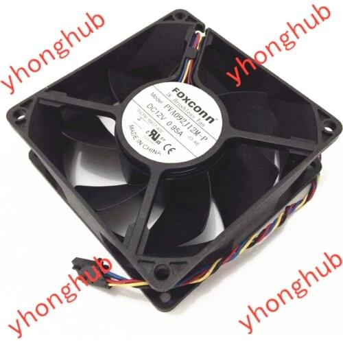 FOXCONN PVA092J12M-P DC 12V 0.95A 90x90x32mm Server Cooling Fan
