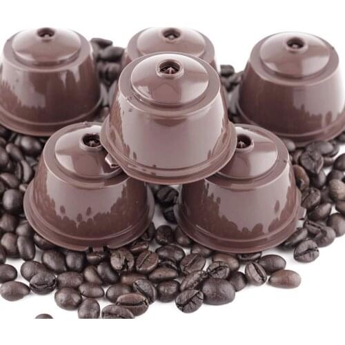 Reusable Coffee Capsule Filter Cup for Nescafe Dolce Gusto Refillable Caps Spoon Brush Filter Baskets Pod Soft Taste Sweet