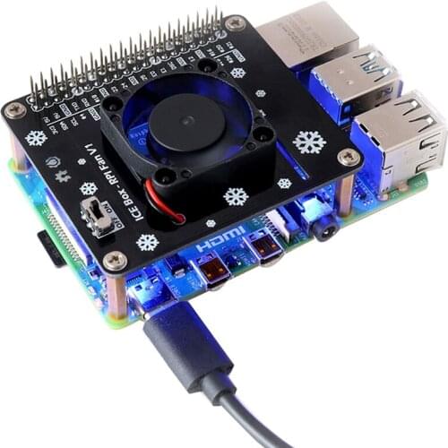 For Raspberry Pi 4B Cooling Fan, For Raspberry Pi 4B Heatsink, For Raspberry Pi 4B GPIO Expansion Board DC5V 0.2A