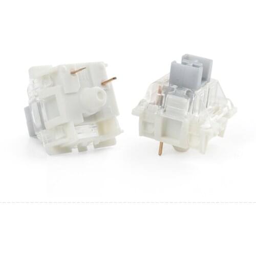 Oiled RGB Gateron Silver Pro Switch 45g Linear SMD switch 3 pin Prelubed Switches for Mechanical Keyboard
