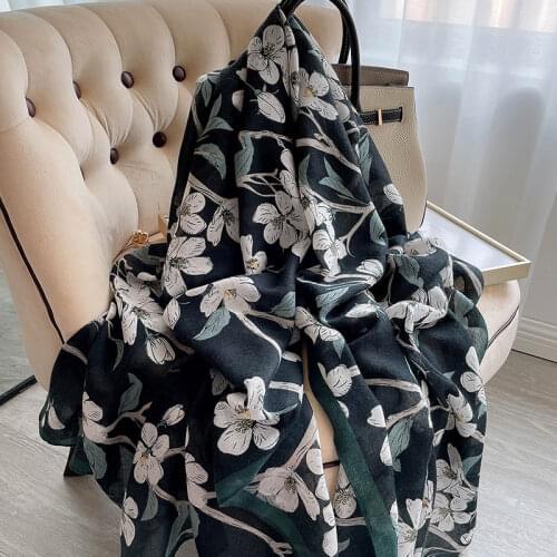 Luxury Brand 2020 Srping Women Cotton Long Scarf Leopard Print Thin Hijab Soft Summer Ladys Pashmina New Viscose Autumn Shawl