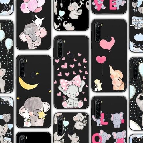 Luxury Funda Case For Xiaomi Redmi MI Note 11 10 10S 10T 9 9S 9T 9C 9A 40 30 30S 9 9T 8 8T 7 Pro Lite Ultra TPU Dumbo Elephant