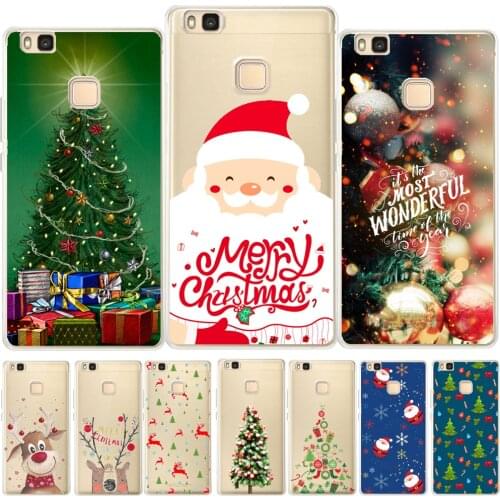 Christmas TPU Cover For Huawei P8 P9 P10 P20 Lite Plus Mate 10 Pro P Smart Honor 9 Lite 10 7X 7A Y3 Y7 2017 Y6 Y9 2018 Case