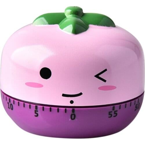 Cooking Timer with No Batteries Cute Food VegetablesAlarm Clock Time Management Tool for Children and Adults