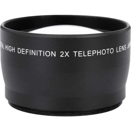 58MM 2X Magnification Universal Teleconverter Telephoto Lens for SLR DSLR Cameras Accessory
