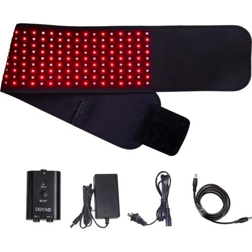 Deep Penetrating 880nm Near Infrared Therapy Red Light Device Wearable Wrap Pad Heated Physiotherapy for Waist Pain Joint Relief