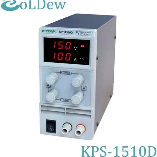 Wanptek KPS1510D Adjustable Variable Portable Mini DC Switching Power Supply Output 0-15V 0-10A Support AC110-220V