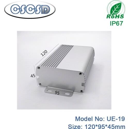 Enclosure Electronic DIY Circuit Board Project Protective Box Aluminum Cooling Case Amplifier Aluminum Box by CSCSD 120*95*45mm