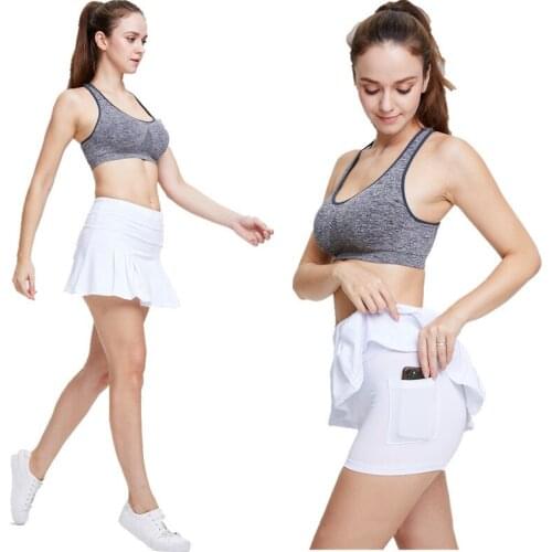 Women Tennis Skirt High Waist Skirt Shorts for Sports Plus Size Tennis Skirt White Tennis Skirt Badminton Skirt Sports Women