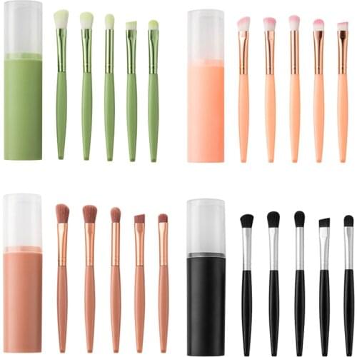 5Pcs Multifunctional Makeup Brushes Set Cosmetic Powder Eye Shadow Foundation Blush Blending Beauty Make Up Kabuki Brush Tools