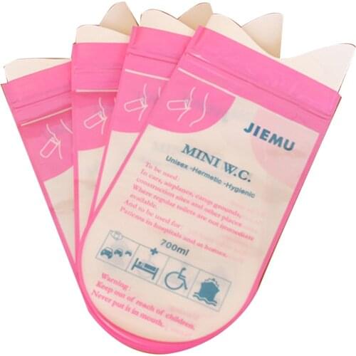 700ml Disposable Portable Outdoor Mini WC Unisex Car Auto Travel Emergency Urine Bag Pee Pocket