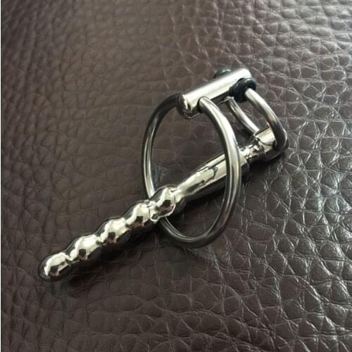 BDSM male female 304 stainless steel metal guide tube plugging stick horse eye urethral dilator stimulation CB6000