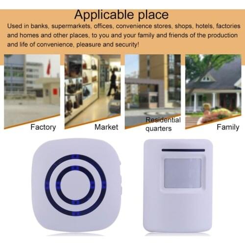 Home Security Wireless Infrared Motion Sensor Door Security Alarm System Lert Infrared Sensor Anti-theft Motion Detector