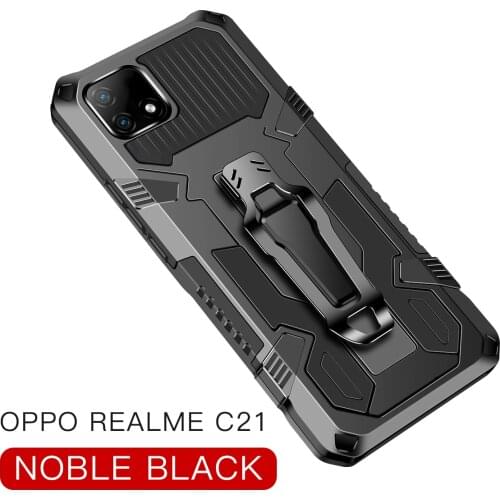 Armor Case For OPPO Realme C21 Case 6.5'' Shockproof Belt Clip Holster Cover For Realmi C21 2021 Phone Case RealmeC21 6.5'' C 21