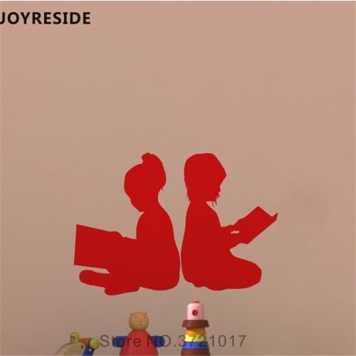 JOYRESIDE Children Reading Books Wall Decal Education Wall Sticker Art Vinyl Decal Home Baby Rooms Decor Interior Designed A733