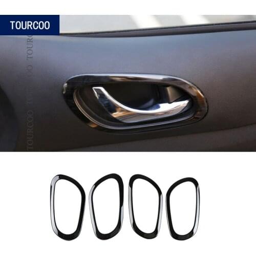 For Nissan Terra 2018 Inner Door Handle Bowel Decoration Trim Sticker Stainless Steel Car Modification Accessories