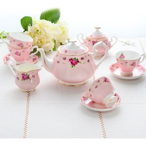 Bone china coffee cup set European home drink bar utensils cup and saucer combination