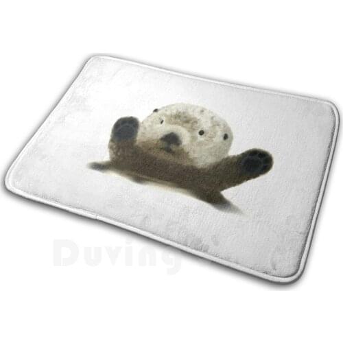 Sea Otter Mat Rug Carpet Anti-Slip Floor Mats Bedroom Sea Otter Otter Cute Otter Otter Pup Baby Otter Otter Kitten Marine