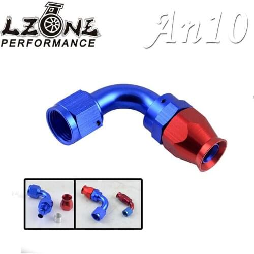 LZONE - High Quality AN10 AN-10 90DEGREE REUSABLE SWIVEL HOSE END FITTING AN10 JR-SL6090-10-311