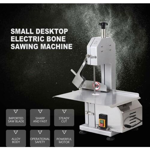 Desktop Commercial Electric Bone Sawing Machine Frozen Meat Bone Cutting Blade Trotter Ribs Fish Meat Beef Saw Machine