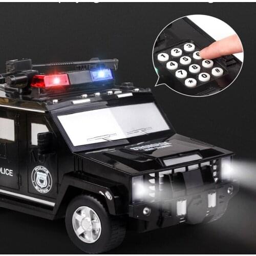 Banknote Car Piggy Bank Password Fingerprint Safe Truck Box Children Money Saving Case Household Storage Boxes Birthday Gifts