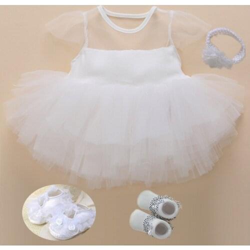 Baby Girl Baptism Dress 2020 New Born Baby Girls Clothes Summer Kids Party Birthday Outfits Christening Gown Toddler Tutu Dress