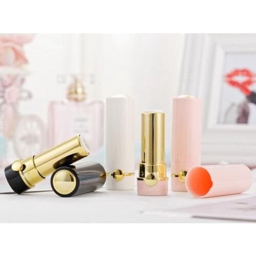Luxury Round Empty Lipstick Tube DIY 12.1mm Lip Balm Tubes Lipgloss Cosmetic Containers Packaging Bottles 20pcs/lot