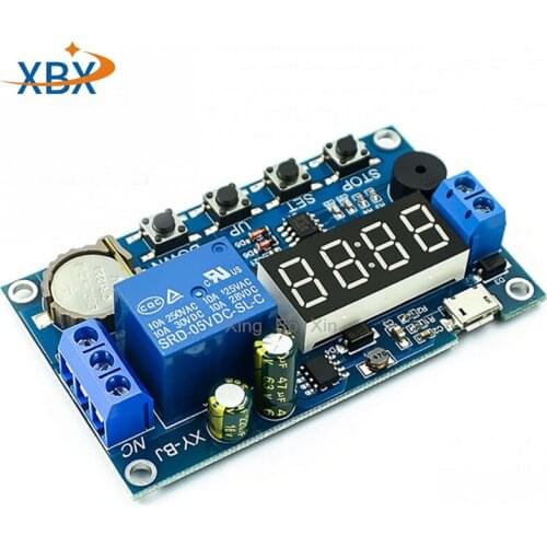 DC 5V Real time Timing Delay Timer Relay Module Switch Control Clock Synchronization Multiple mode control Wiring diagram